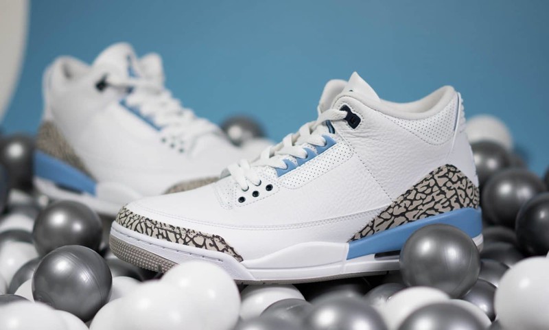 Jordan 3 best sale carolina blue